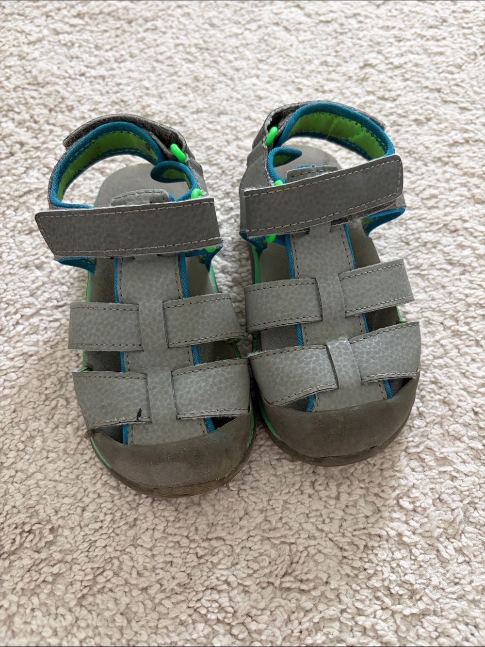 See Kai Run Gray, Blue and Green Kids Wilder Sandals